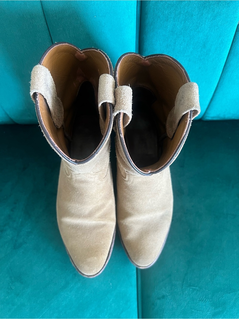 Tan Rhodes Roper Boots Men’s 8 - Picture 9 of 9